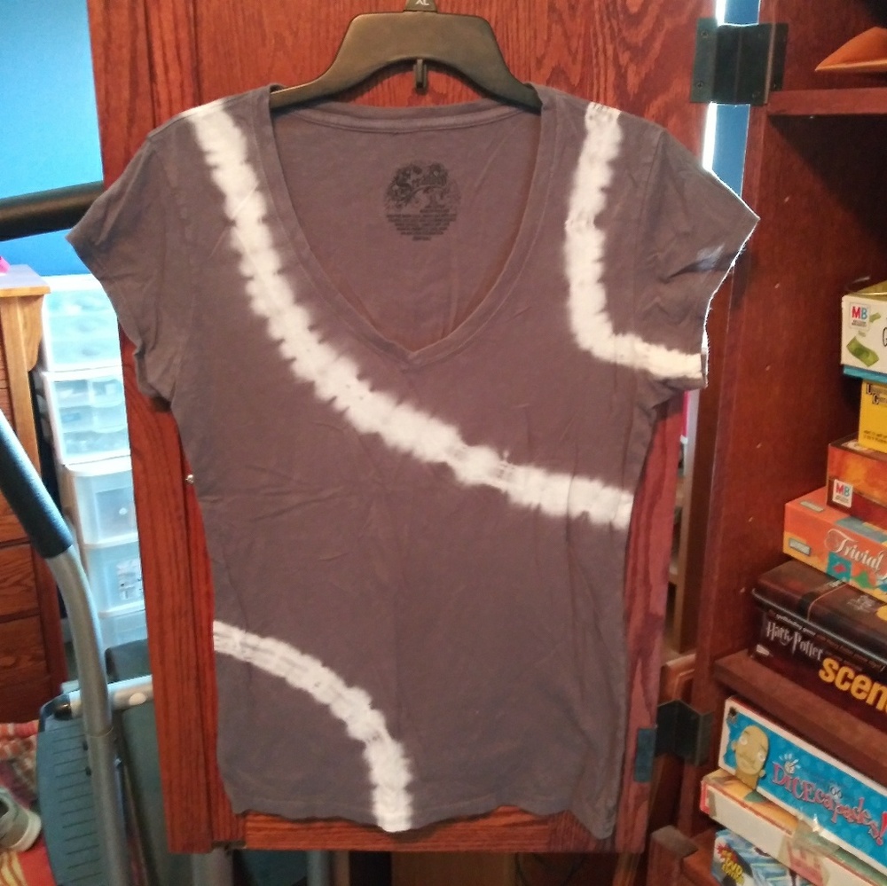 Stranded gray/white tie dye t-shirt size XL